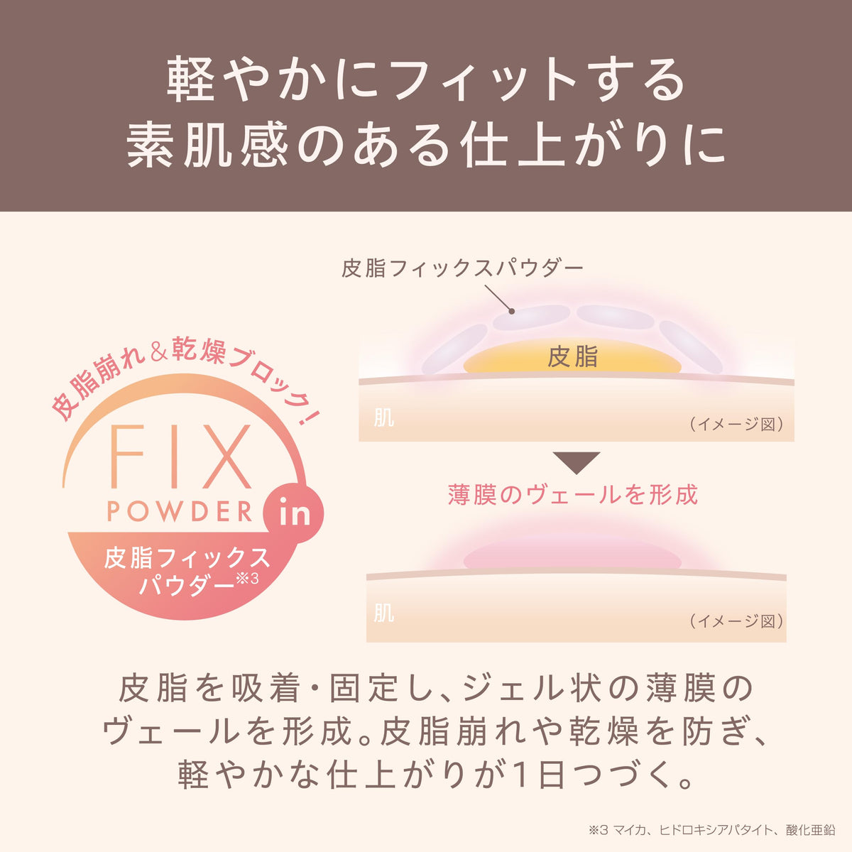 Sana Keana Pate Shokunin Fit Skin BB Cream SPF50+ PA++++ for Pore-Less Natural Finish, Natural Beige, 30 g