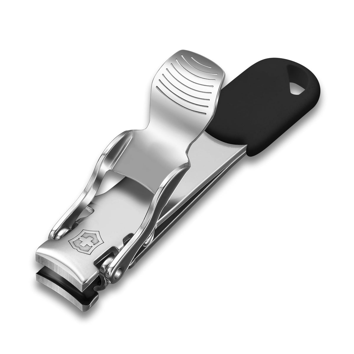 Victorinox Nail Clipper, Compact Swiss-Made Stainless Steel Clipper with Curved Blade and Lanyard Hole, Red or Black