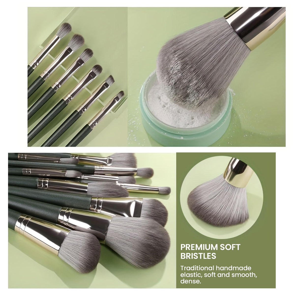 Unbranded Makeup Brush Set — Ultra‑soft Synthetic Bristles™