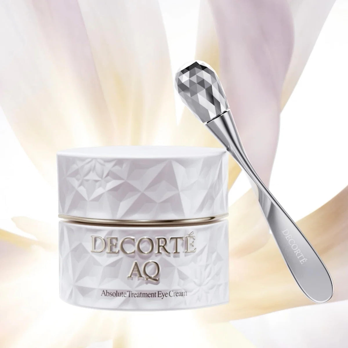 Decorté AQ Absolute Treatment Eye Cream Tight Focus, Firming Eye Cream with Massage Spatula, 15 g