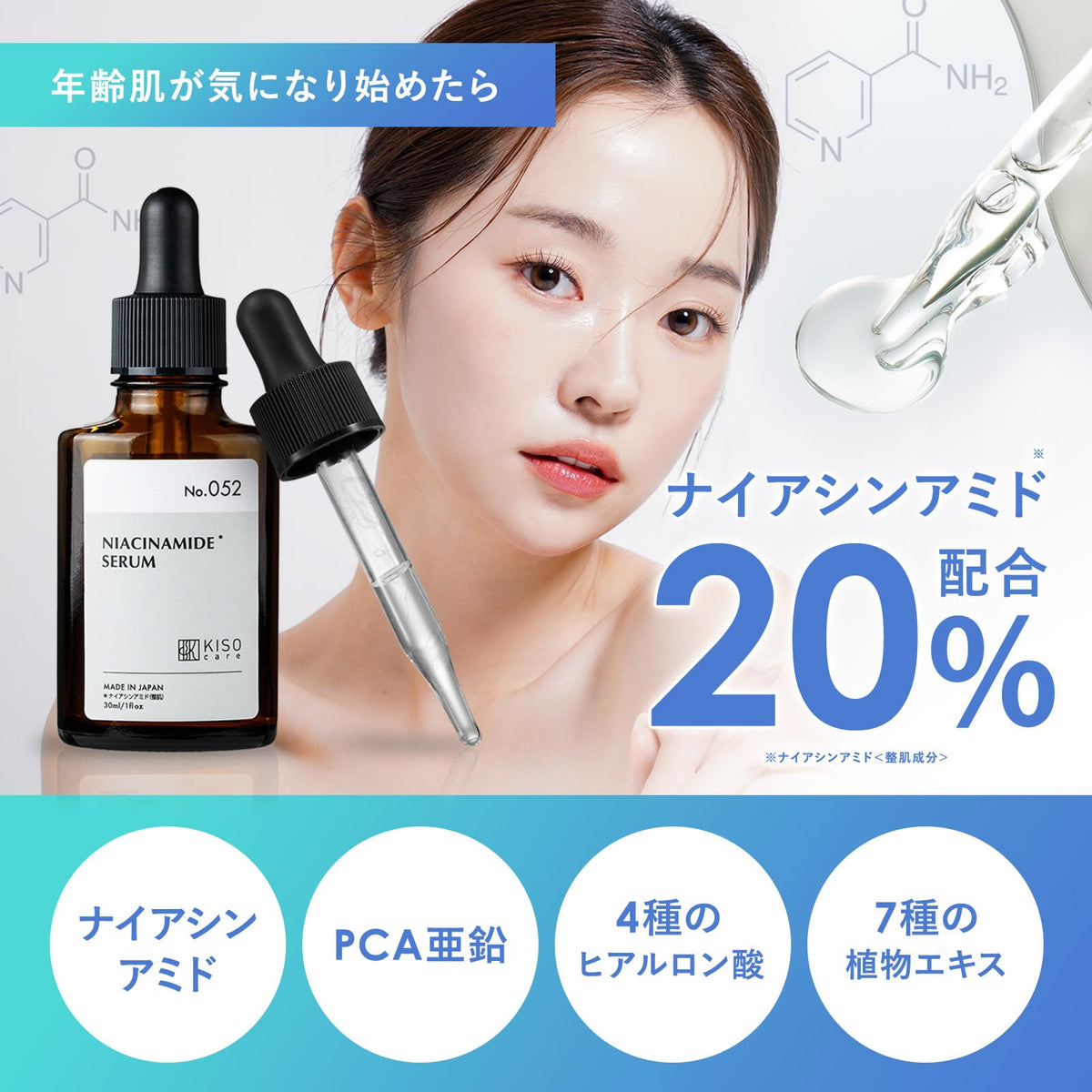KISO Niacinamide Serum — 30mL image 2