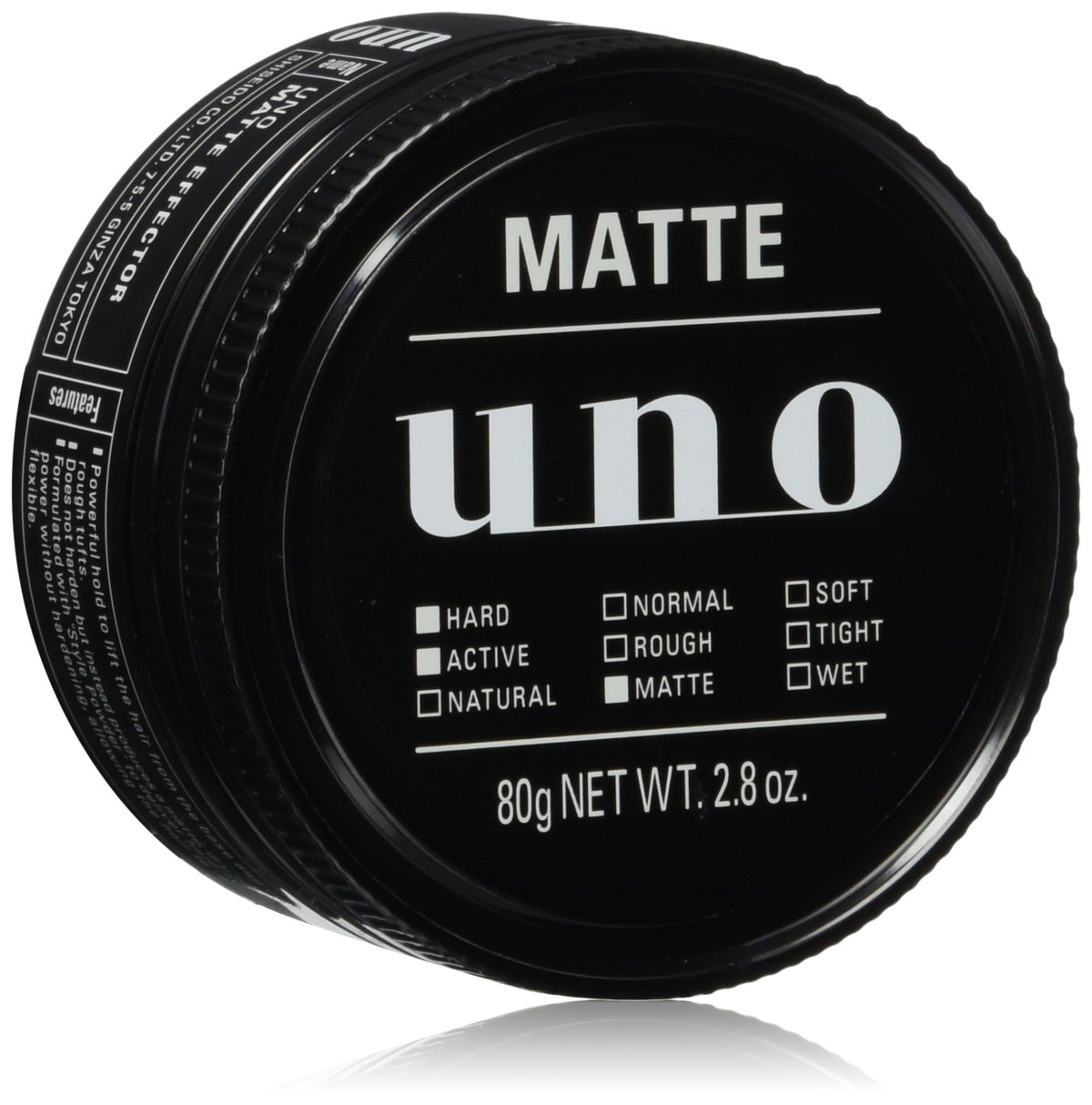 UNO Matte Effector Hair Wax, 80 g, Dry Matte-Finish Styling Wax from Shiseido