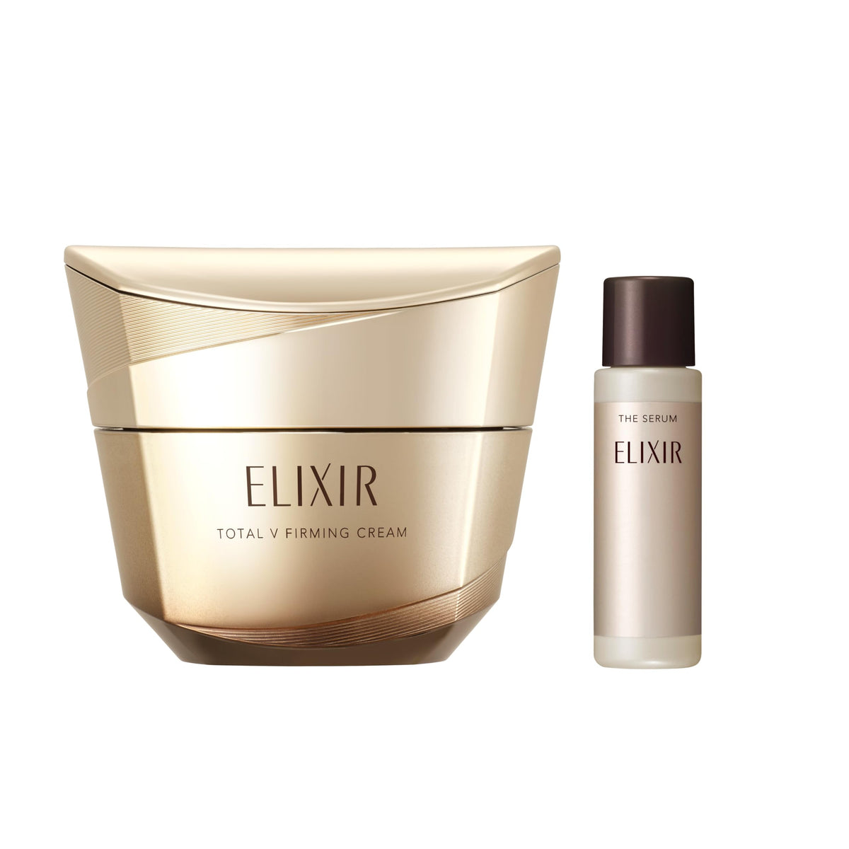 ELIXIR Total V Firming Cream ca, Aging Care Face and Eye Cream, 50 g Refill, Jar or Jar with Serum