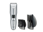 Koizumi Hair Clipper KHB-0911/S, Rechargeable and AC Waterproof Clipper with 70-Step Length Dial and Two Combs, Silver