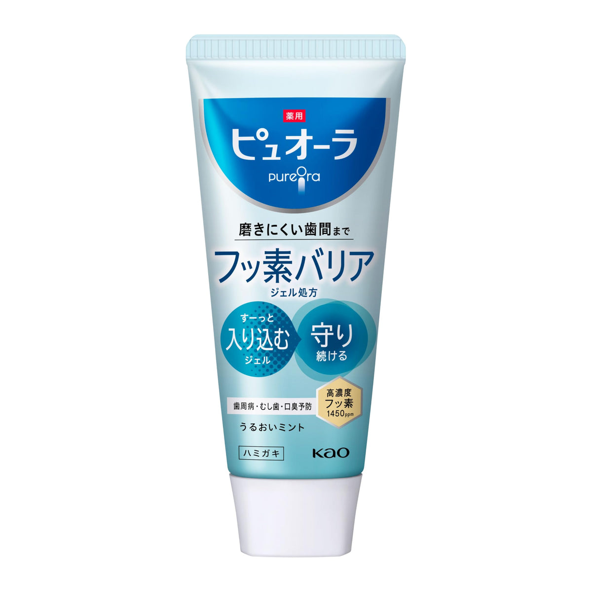 Kao PureOra Medicated Barrier Gel Toothpaste Moisturizing Mint 115g