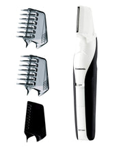 Panasonic Body Trimmer ER-GK60-W, Rechargeable Waterproof Body Shaver with Four Length Settings up to 6 mm and Three Attachments, White