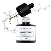 COSRX The Retinol 0.5 Oil, Pure Retinol Night Oil with Vitamin E and Squalane for Intermediate Retinol Routines, 20 mL