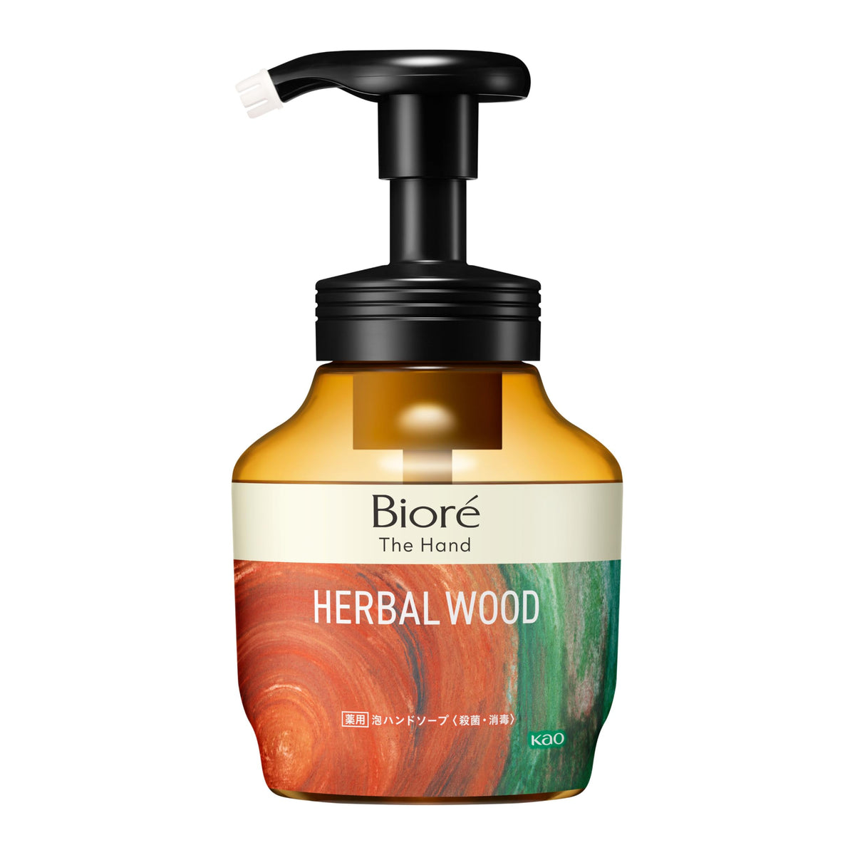 Bioré The Hand Medicated Foaming Hand Soap, Herbal Wood / Mineral Musk / Houji Cha, 280mL Pump / 370mL Refill