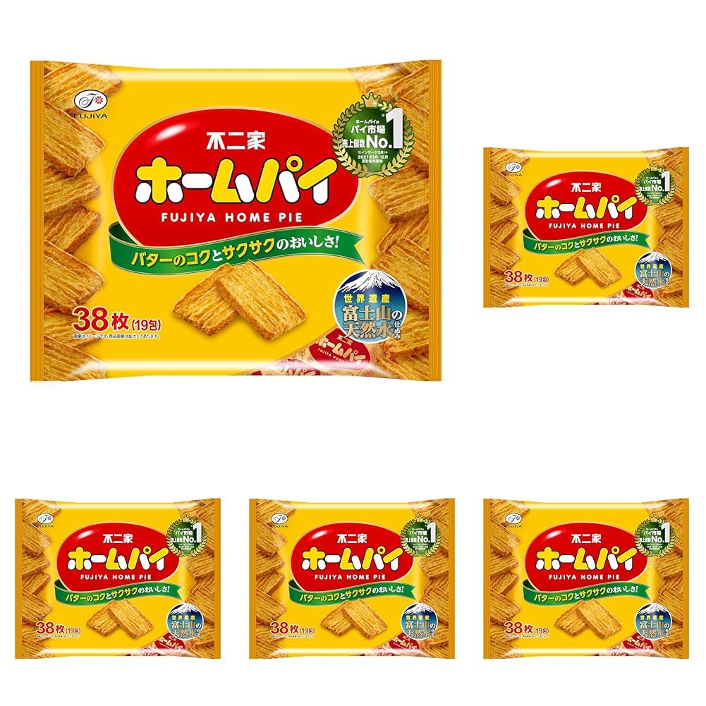 Fujiya Home Pie Butter Pie, 38 Pieces (19 Packs)