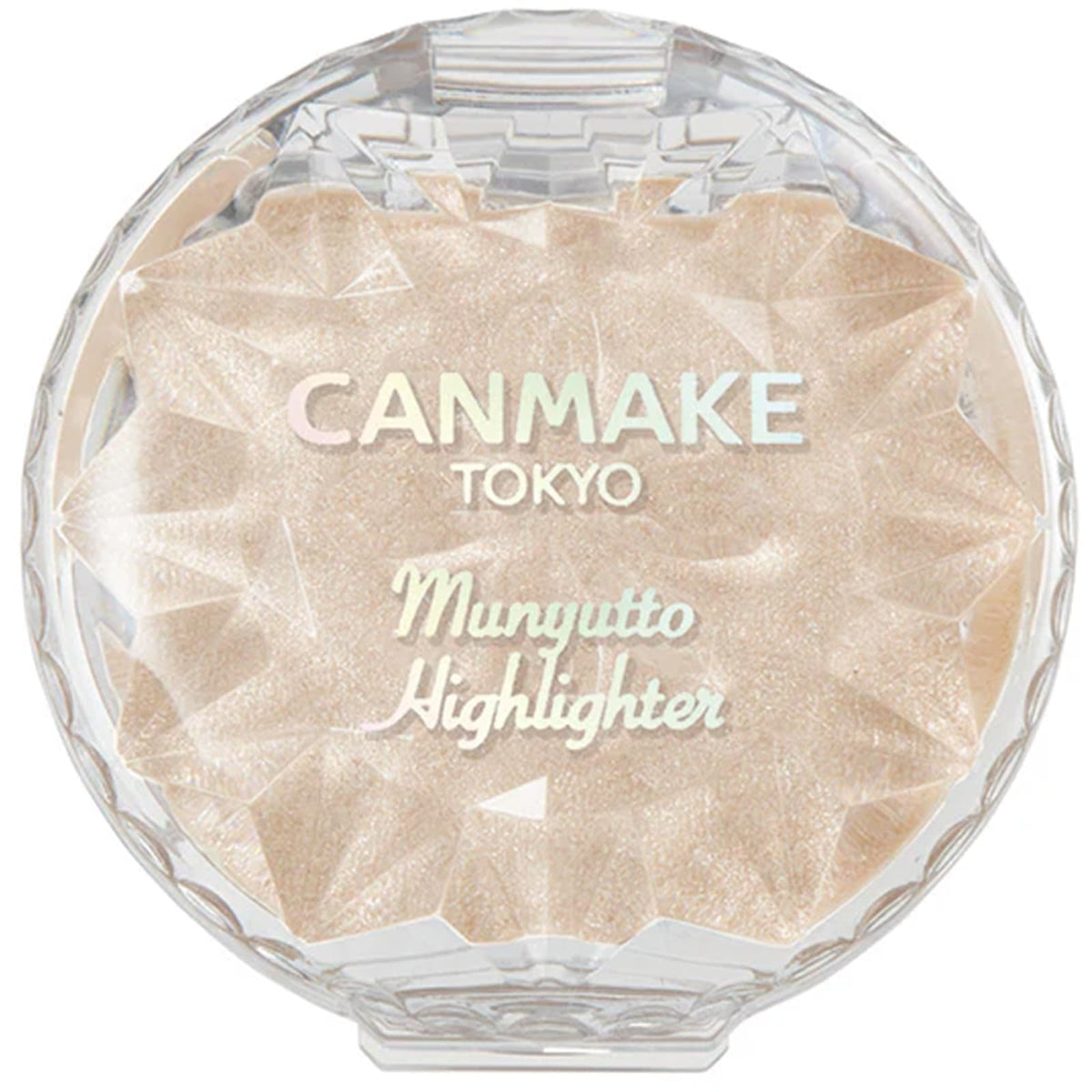 Canmake Munyutto Highlighter, Squishy Raw-Texture Glossy Cream Highlighter That Resists Water, Sweat and Sebum, 3.8 g