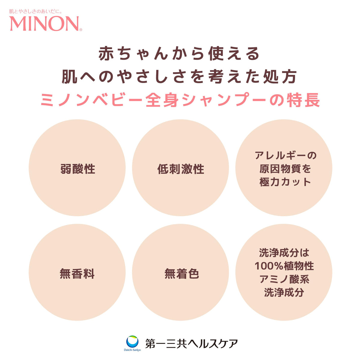 MINON Baby Whole Body Foam Wash 350mL