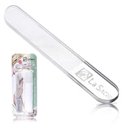 La SACHI Nano Glass Nail File and Nail Shiner, Tempered Glass 0.01 mm Particle Nail Buffer for Shaping and Polishing, Reusable, Made in Japan