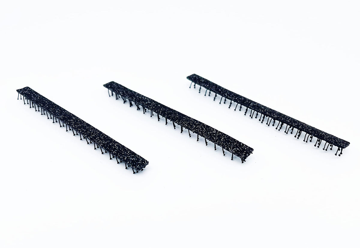 Glitter Plain-Color No-Crease Hair Clip for Bangs, Made in Japan, Ribbons, Cross, Hearts, Five-Point Shapes and Rectangles