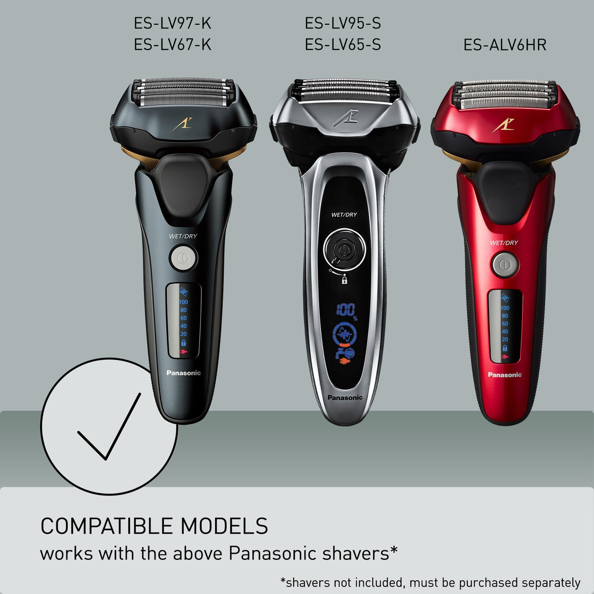 Panasonic Replacement Blade Set WES9032, Outer Foil and Inner Blades for Lamdash 5-Blade Shavers ES-LV94, ES-LV74 and ES-LV54, Made in Japan