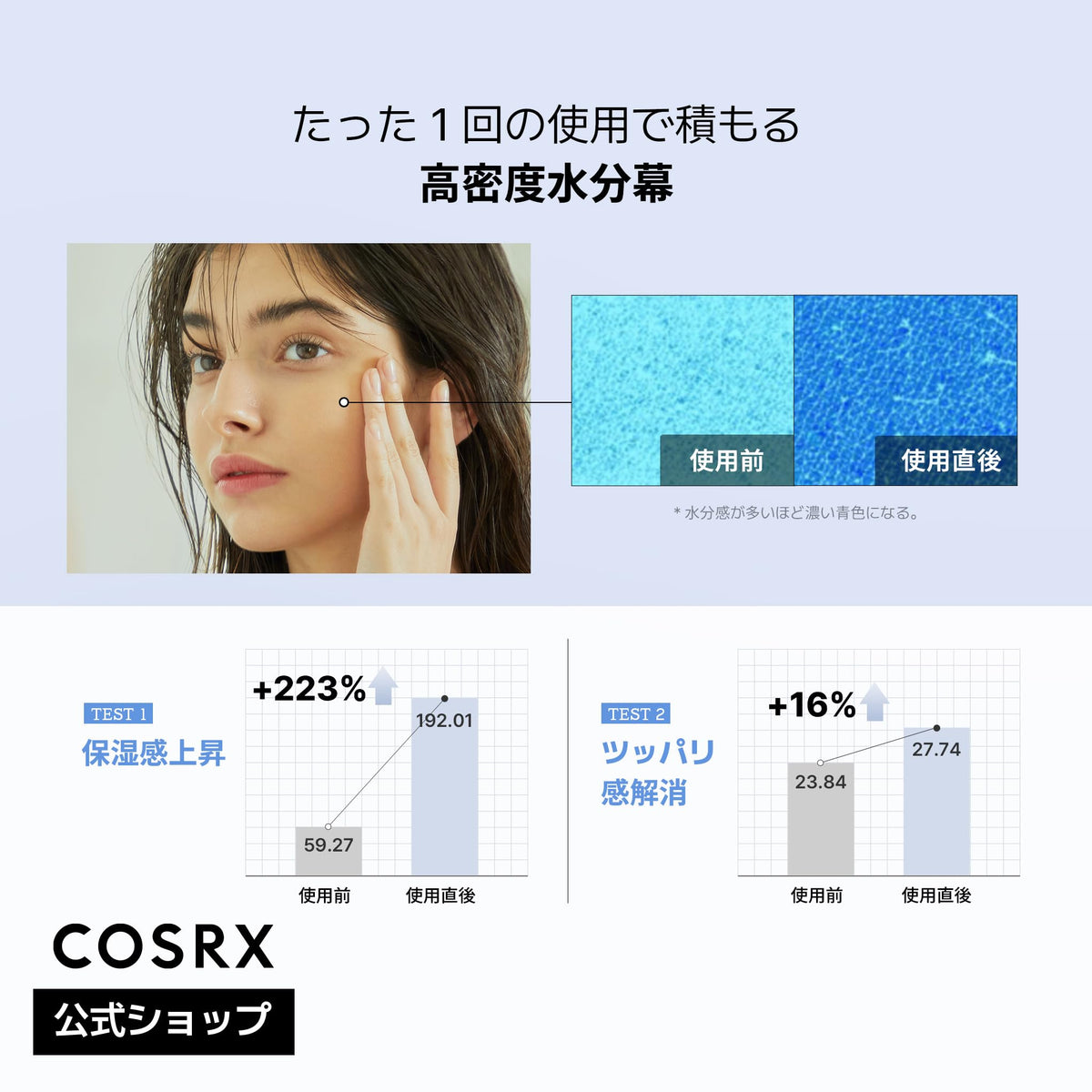 COSRX The Hyaluronic Acid 3 Serum, Low-Molecular Hyaluronic Acid Hydrating Serum with NMF and Ceramide, 20 mL