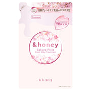 &honey Sakura 2024 Limited Pixie Moist Silky Treatment 2.0 Refill, 350 g, Yaezakura Honey Scent