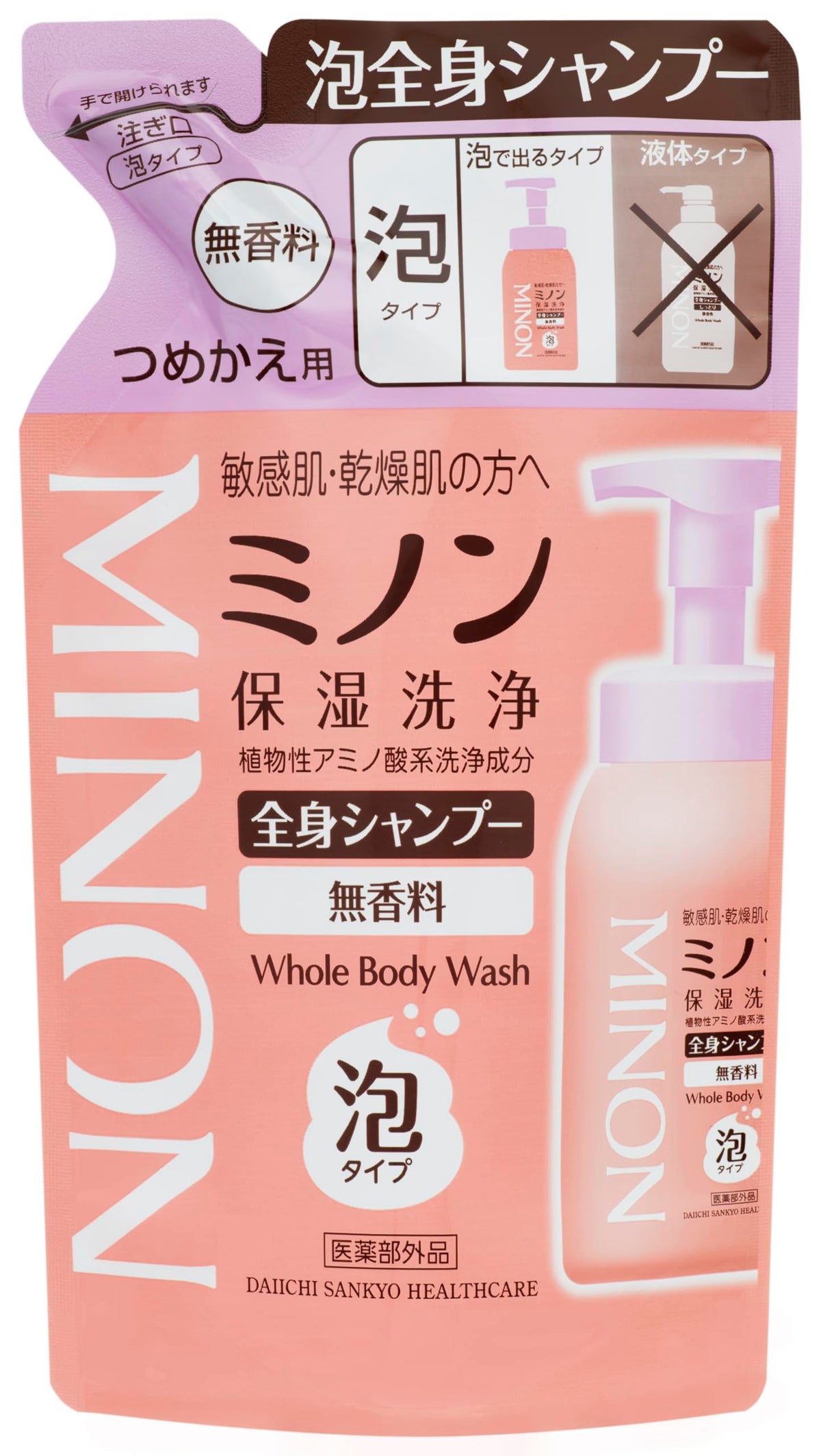 MINON Whole Body Foam Wash Refill 400mL
