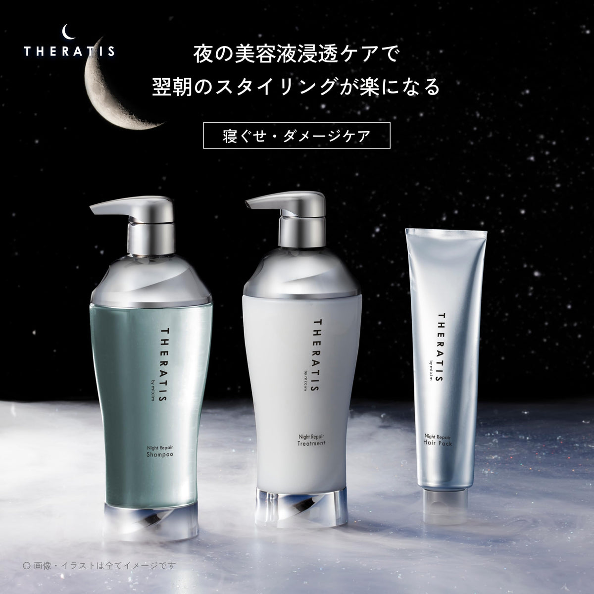 THERATIS Night Repair Treatment 435g for Bedhead and Damage