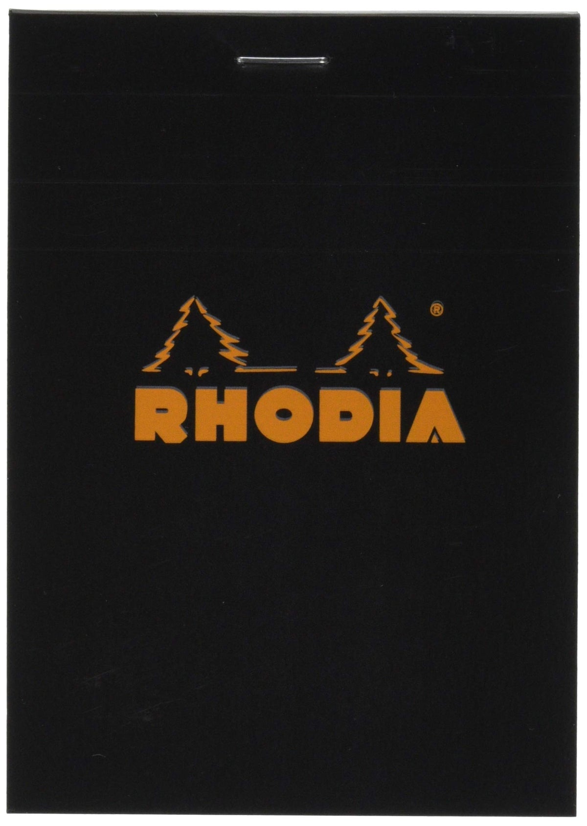 Rhodia Block Notepads, 80 Sheets with Water-Repellent Cover and Micro-Cut Perforation, Sizes No.10 to No.19 and A3+, Grid, Lined or Meeting Rule, Orange, Black or White, 1 to 5 Pads