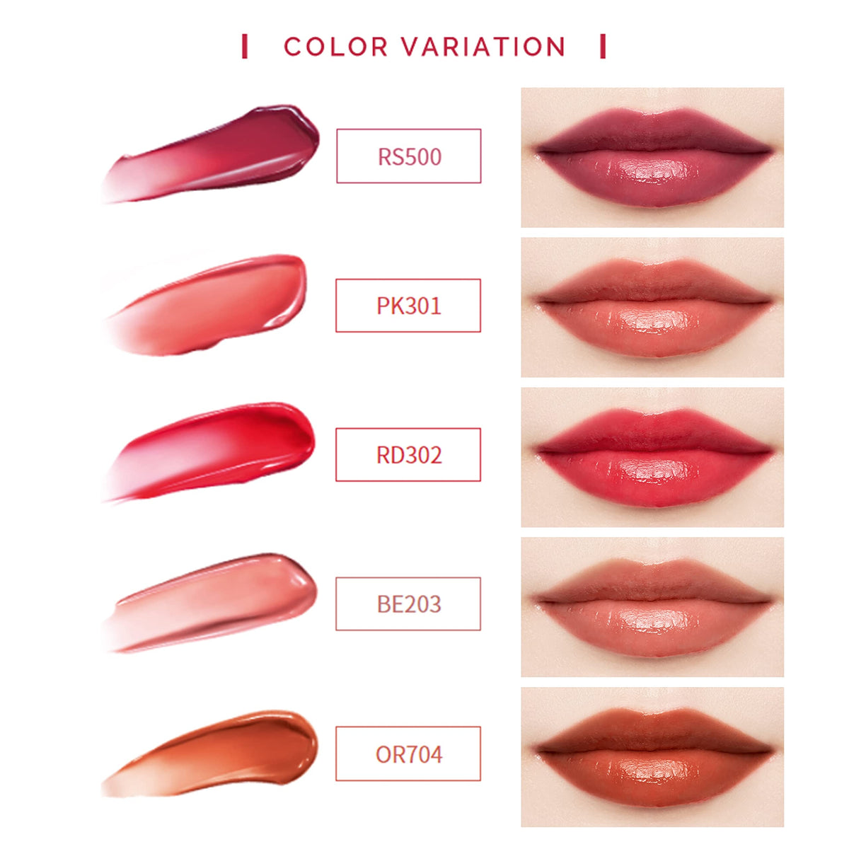 Serum Lip Tint That Resists Mask And Cup Transfer, 5 Sheer Jam Shades, 9g
