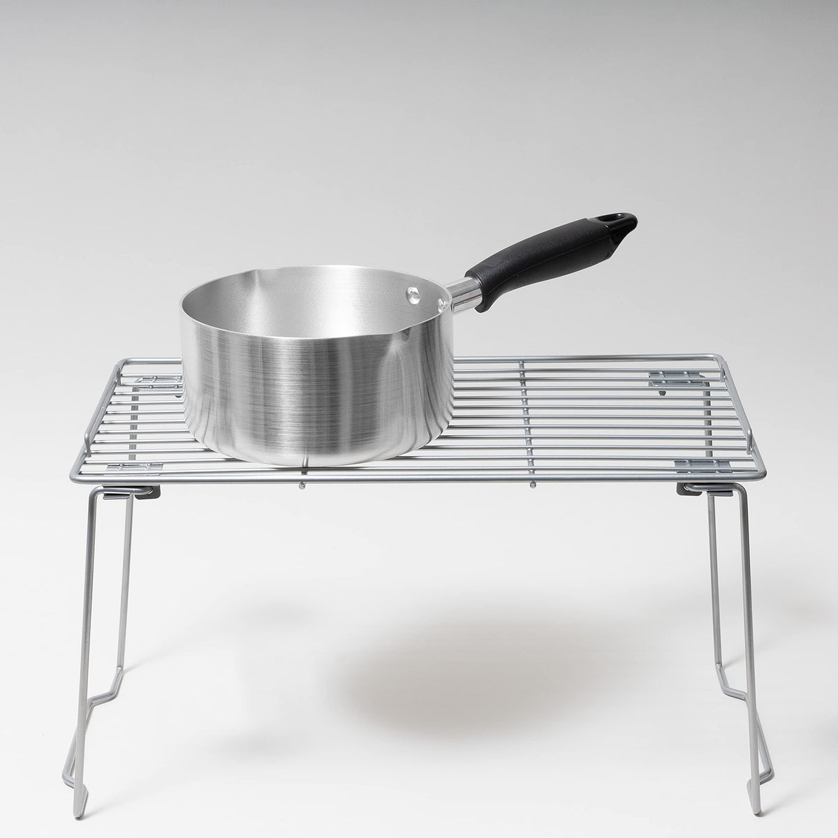 Pearl Metal Simple-Wear Stackable Shelf — Epoxy-Coated Steel
