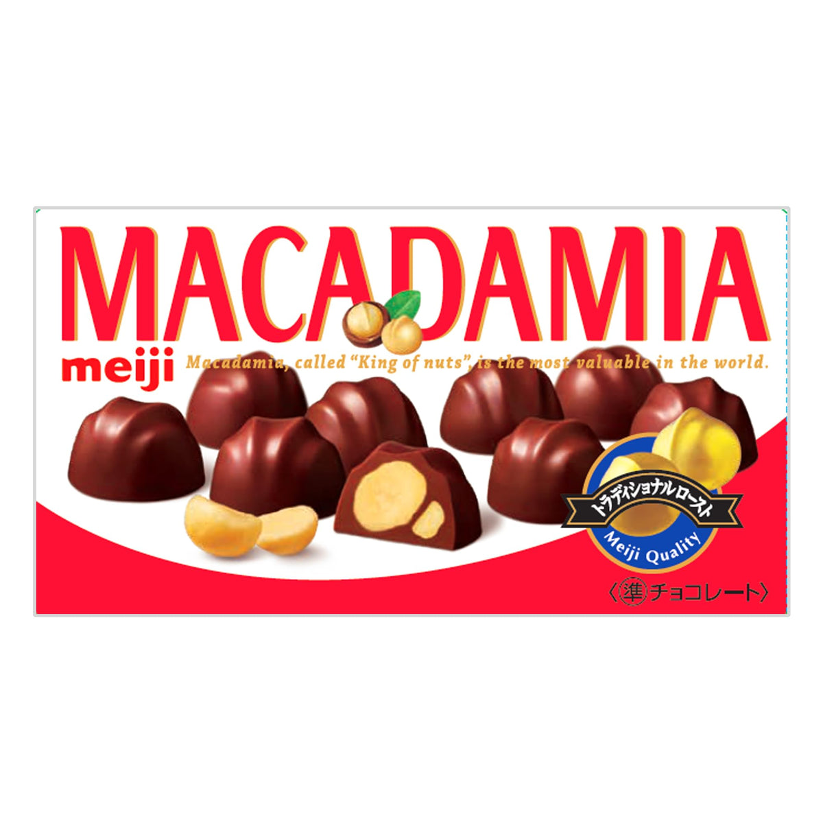 Meiji Macadamia Chocolate, 9 Pieces x 10 Boxes