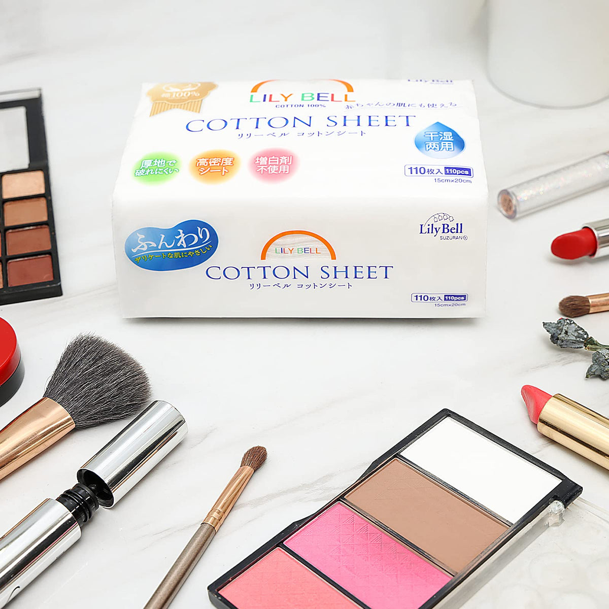 Cotton Sheets, 100 Percent Cotton Disposable Face Towels for Dry or Wet Use, Fragrance-Free and Lint-Free, 220 or 660 Sheets