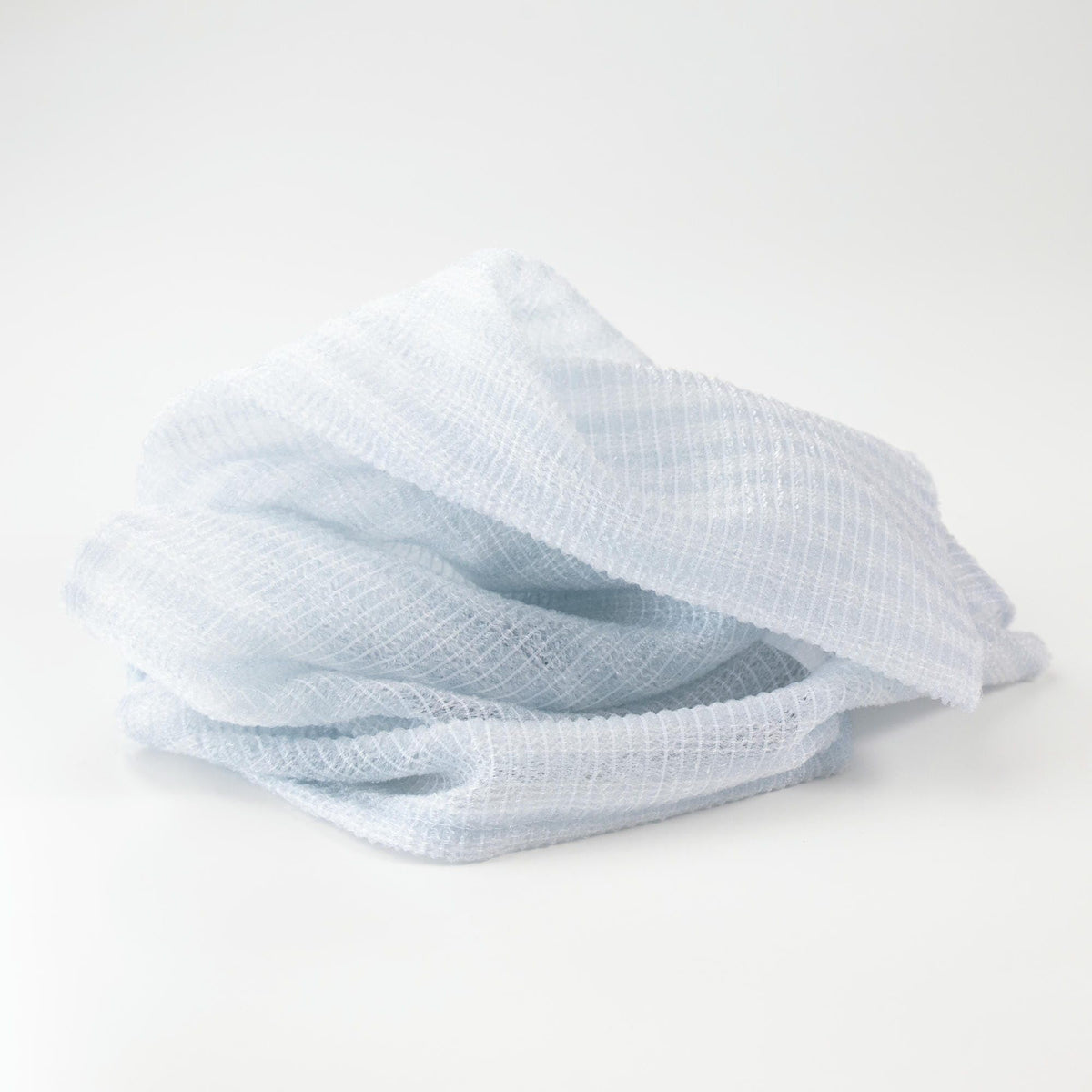 Long Nylon Exfoliating Body Wash Towel, Triple-Weave Wave Pattern for Rich Foam, 101 x 30 cm, Quick-Drying, Made in Japan