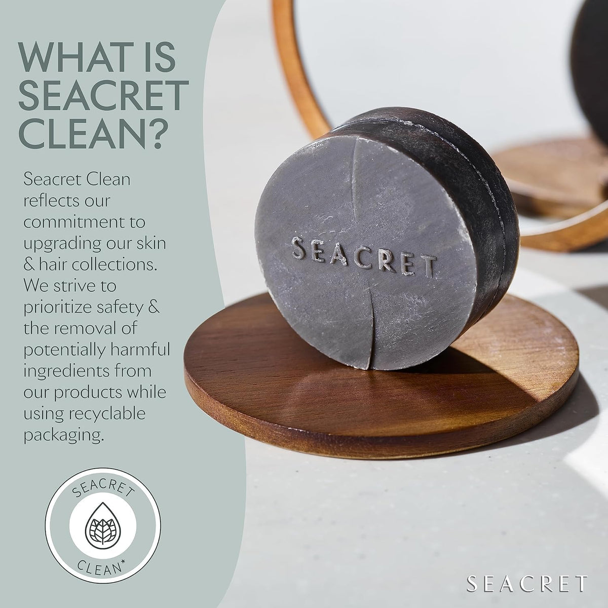 SEACRET Matt Soap Solid Facial Cleanser Dead Sea Mud 125g — source image 3