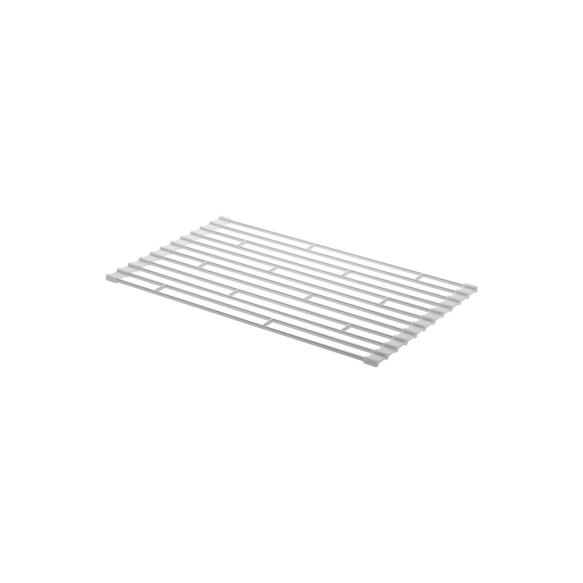 Yamazaki Tower Roll-Up Over-Sink Dish Drying Rack, S, Roll-Up Steel Rack that Spans a Sink to Dry Dishes and Rolls Up Small, Holds 4 kg, 26 x 42 x 0.8 cm and 610 g, White or Black