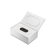 Yamazaki Veil Wet Wipe Case, Simple Flat Case for Flat-Type Refill Wet Wipes Up to 15.5 x 9.5 x 4.5 cm That Blends Into Any Room and Takes Little Space, 16 cm Wide, 16 x 10 x 6 cm and 230 g, White or Black