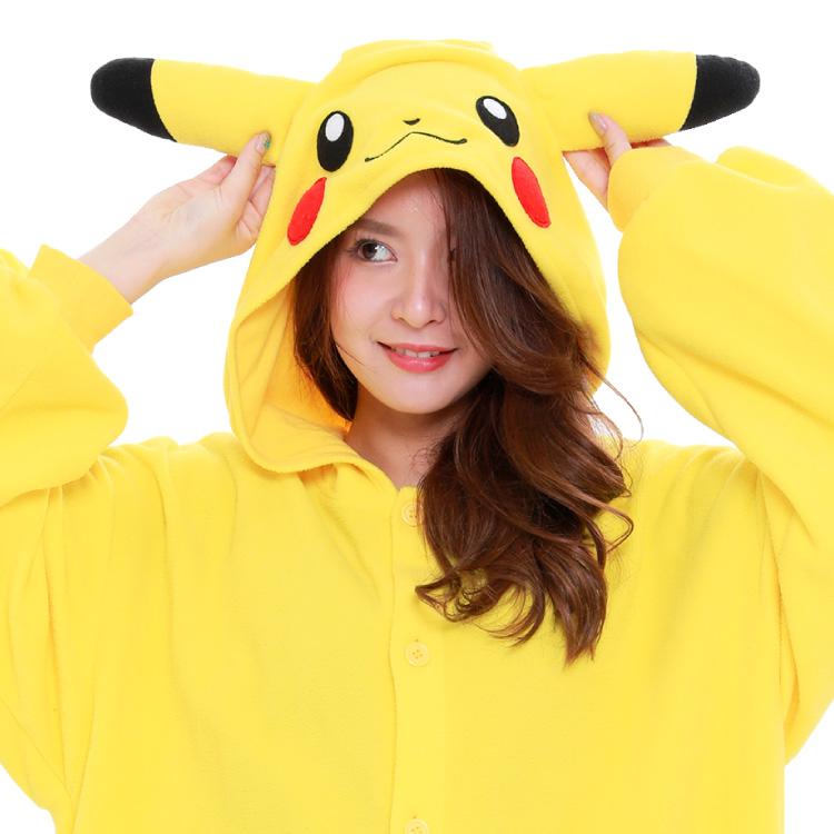 Pokemon Pikachu Fleece Kigurumi, Adult Size M