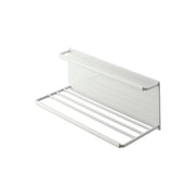 Yamazaki Tower Magnetic Wide Bottle Drying Holder, Large, Wide Magnetic Rack for Drying Tumblers, Mug Bottles and Jug Bottles Upside Down, 33 x 12.5 x 11.5 cm and 900 g, White