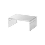 Yamazaki Tower Expandable Fridge Shelf Rack, Width and Height Adjustable Shelf Rack for a Fridge that Fits a 2 L Bottle Beneath, 30 to 45.5 x 20 x 12.6 cm and 500 g, White or Black