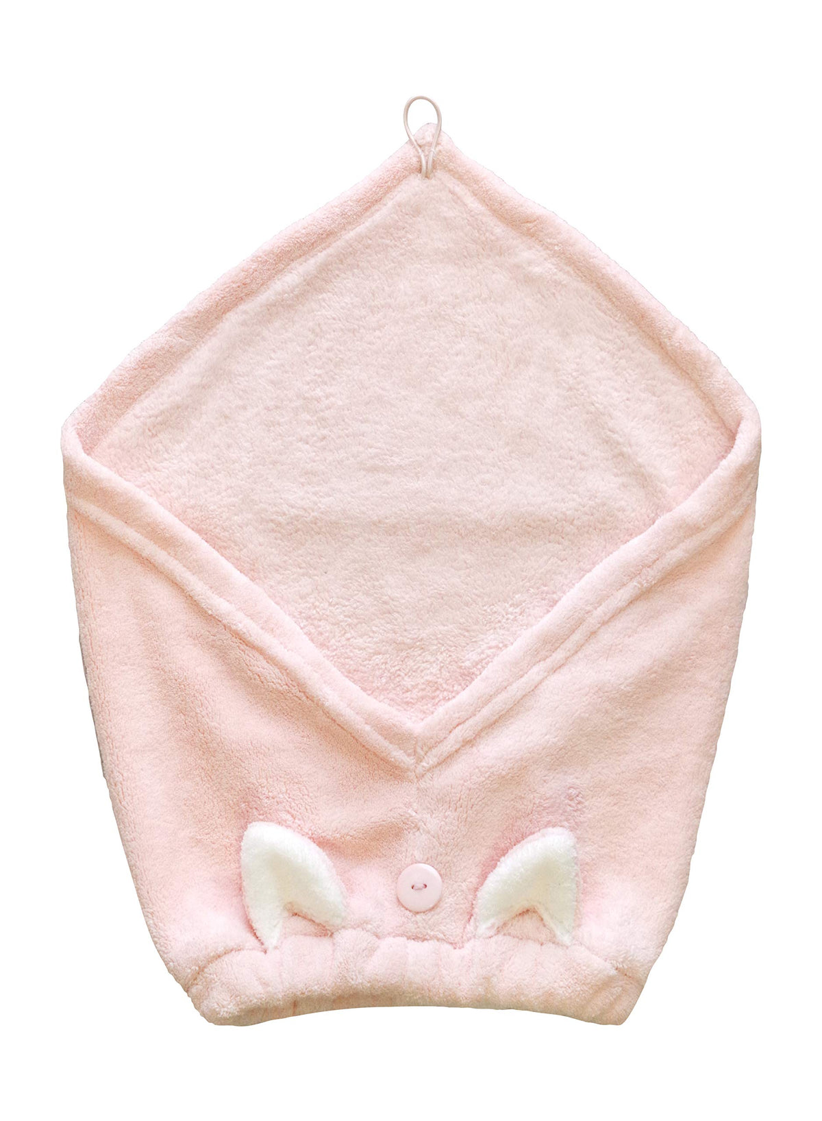 CB Japan Carari Microfibre Hair Turban, Animal Ear Hair Towel Cap for Head Sizes 44 to 68 cm, Panda, Cat, Dog, Polar Bear, Koala or Rabbit