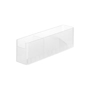 Yamazaki Tower Slim Fridge Condiment Rack, Slim Long Rack That Stands Condiment Tubes in a Row on a Refrigerator Shelf, Frees Door Pocket Space for Drinks, Slanted Divider Keeps Height Low, 6.5 x 30 x 9.2 cm and 350 g, White