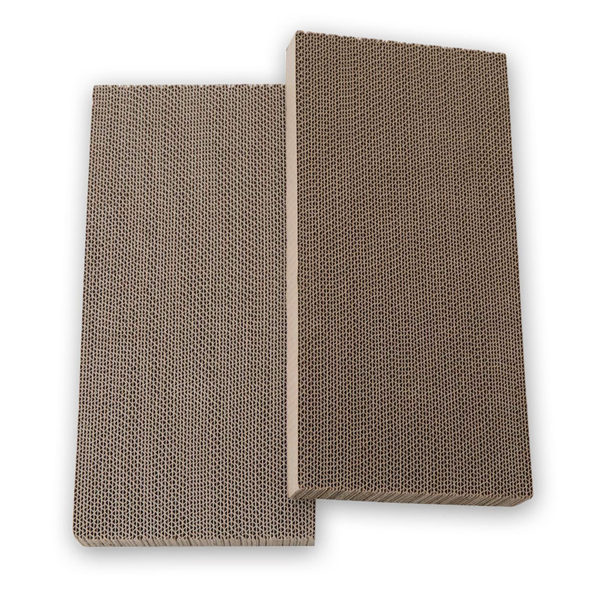 Necoichi Baribari Pad Wide Replacement Scratching Pads, 2-Pack of Cardboard Cat Scratcher Refills with Harmless Paper and Plant-Based Paste