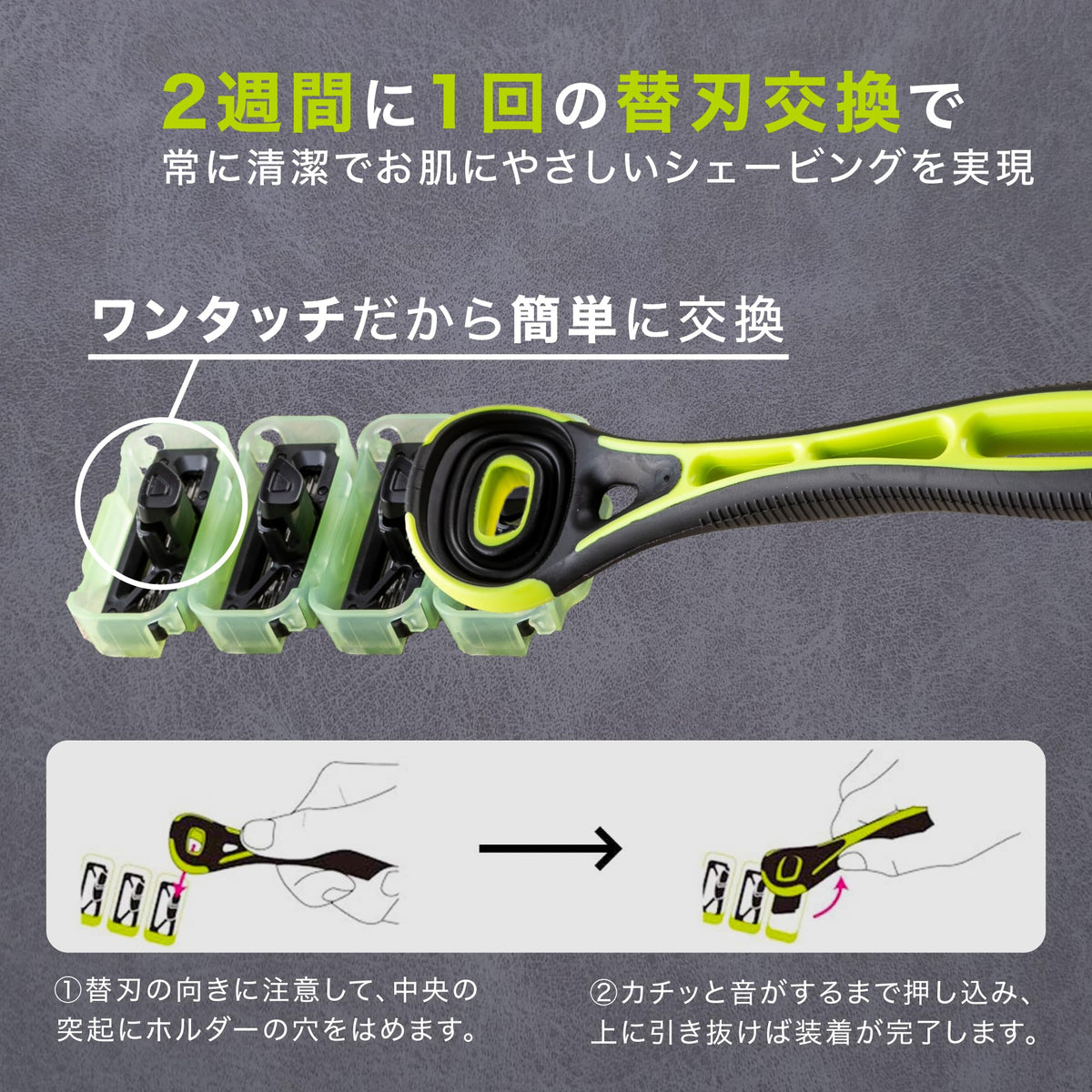 KAI Xfit GA0070 5-Blade Razor for Sensitive Skin, 3D Swivel Head, Value Pack with 2 Holders and 8 Replacement Blades