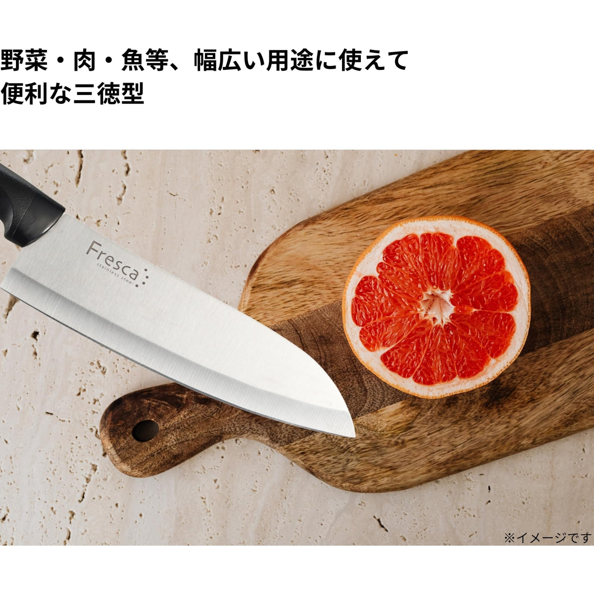 Takagi Fresca Santoku Knife — Lightweight Resin Handle