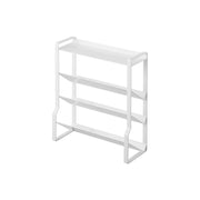 Yamazaki Tower Slim Four-Tier Spice Rack, Slim Four-Tier Steel Rack with Slanted Shelves for Small and Large Spice Jars, 24 x 9.5 x 26.7 cm and 1200 g, White or Black