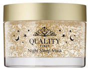 Quality 1st Queen's Premium Night Sleeping Mask 80 g, Lemon-Scented Gel Cream with Hyaluronic Acid, Preservative-Free and Allergy Tested
