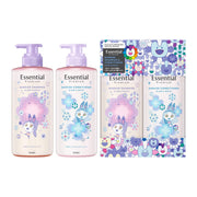 Essential Premium Moisture Barrier Shampoo and Conditioner Set, Glow & Moist, NewJeans x MURAKAMI special design, Gardenia and Jasmine Floral Luxe Scent, 900 mL Pump Set