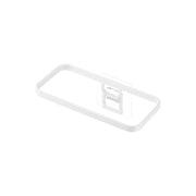 Yamazaki Tower Film-Hook Poly Bag Holder, Open Holder on a Film Hook that Hangs a Poly Bag for Scraps While You Cook, Sticks to Tile and Glossy Walls, Holds 1 kg, 17.5 x 9.5 x 6 cm and 135 g, White or Black