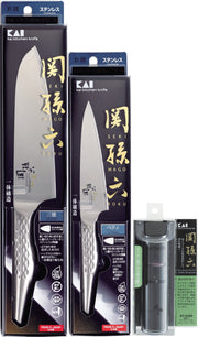 KAI Seki Magoroku Takumiso Knife and Sharpener Set