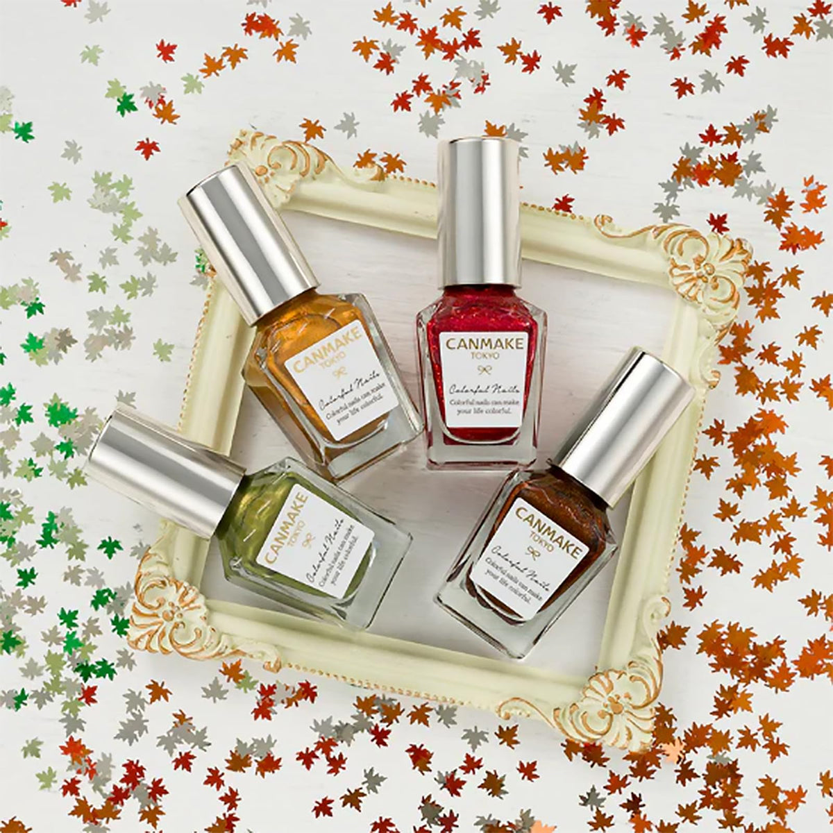 Canmake Colorful Nails Top Coat, Quick-Dry Glossy Clear Top Coat that Keeps Fresh-Painted Shine, 8 mL