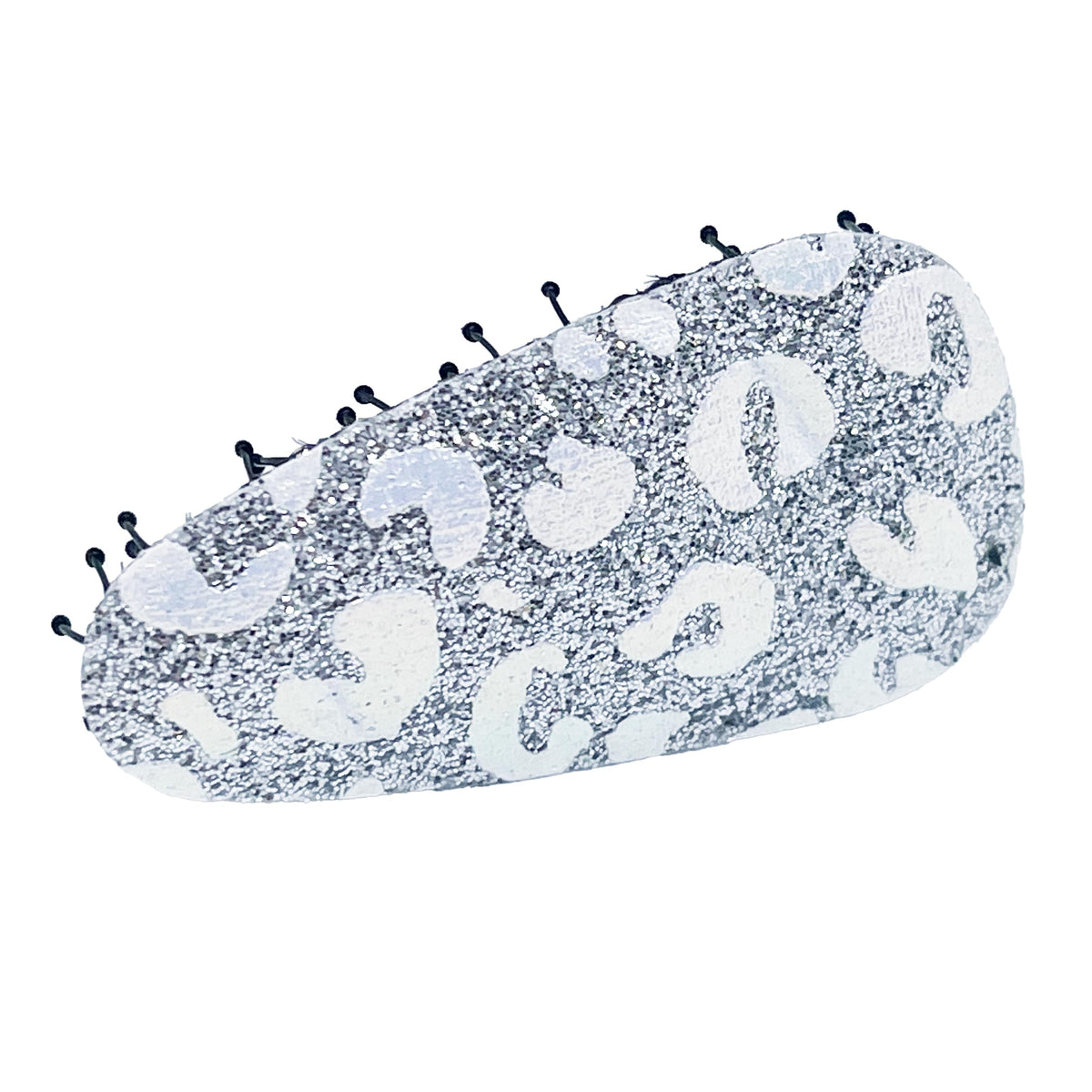 Glitter No-Crease Hair Clip for Bangs, Made in Japan, Cross, Mini Oval, Teardrop and Ribbon Shapes in Many Colors