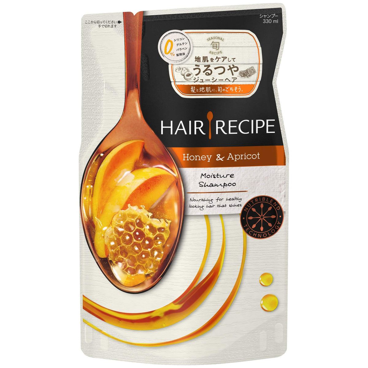 Hair Recipe Honey Apricot Shampoo — 330mL Refill
