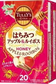 Tully's & Tea Honey Apple & Rooibos Tea Bags, 20 Bags, Caffeine-Free Rooibos With Cinnamon