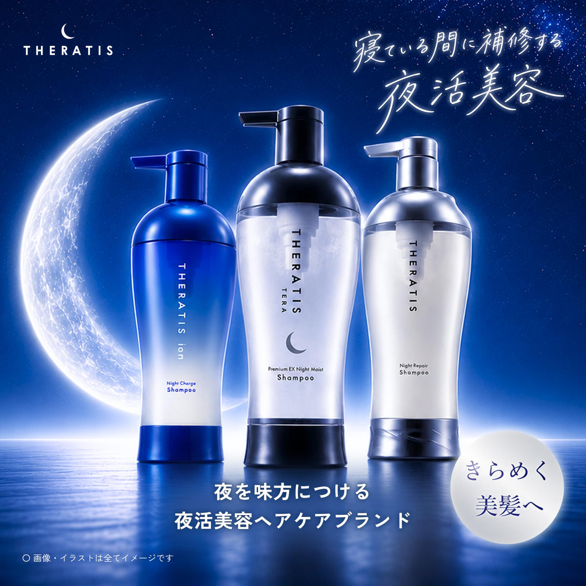 Theratis Night Repair Hair Pack, 130 g Rinse-Off Overnight-Care Hair Mask for Morning Bedhead and Damage, Night Aroma Rose Scent