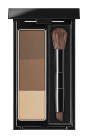 KATE Designing Eyebrow 3D, Three-Color Powder Brow Palette with Nose Shadow and Double-Ended Brush, 2.2 g